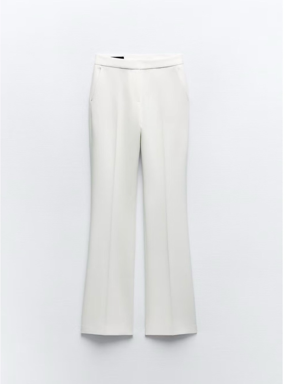 Zara Women's White Tailored Flare Pants